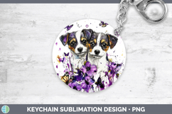 GorgeousDogs 03 Purple Drips Keychain design.
