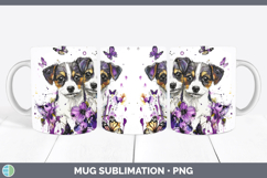 GorgeousDogs 03 Purple Drips Mug Wrap design.