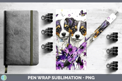 GorgeousDogs 03 Purple Drips Pen Wrap design.