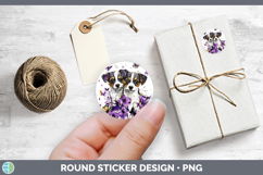 GorgeousDogs 03 Purple Drips Stickers design.