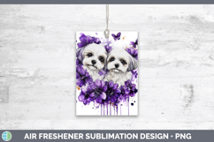 GorgeousDogs 03 Purple Drips Air Freshener design.