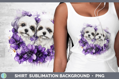 GorgeousDogs 03 Purple Drips Shirt design.