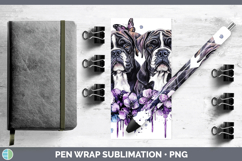 GorgeousDogs 03 Purple Drips Pen Wrap design.