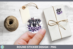GorgeousDogs 03 Purple Drips Stickers design.
