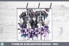 GorgeousDogs 03 Purple Drips Tumbler design.