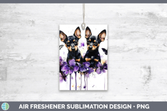 GorgeousDogs 03 Purple Drips Air Freshener design.