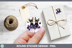 GorgeousDogs 03 Purple Drips Stickers design.