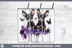 GorgeousDogs 03 Purple Drips Tumbler design.