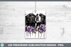 GorgeousDogs 03 Purple Drips Air Freshener design.