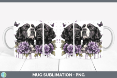 GorgeousDogs 03 Purple Drips Mug Wrap design.