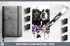 GorgeousDogs 03 Purple Drips Pen Wrap design.