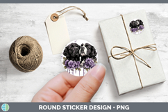 GorgeousDogs 03 Purple Drips Stickers design.