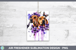 GorgeousDogs 03 Purple Drips Air Freshener design.