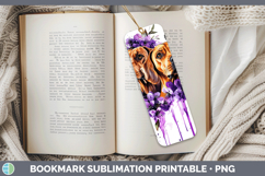 GorgeousDogs 03 Purple Drips Bookmark design.