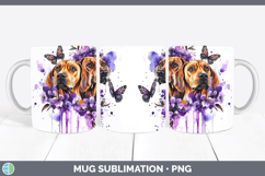 GorgeousDogs 03 Purple Drips Mug Wrap design.