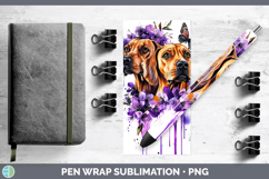 GorgeousDogs 03 Purple Drips Pen Wrap design.