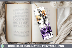 GorgeousDogs 03 Purple Drips Bookmark design.