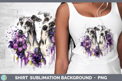 GorgeousDogs 03 Purple Drips Shirt design.