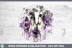 GorgeousDogs 03 Purple Drips Wind Spinner design.