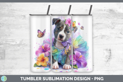 GorgeousDogs 03 Rainbow Summer Tumbler design.
