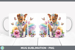 GorgeousDogs 03 Rainbow Summer Mug Wrap design.