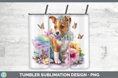 GorgeousDogs 03 Rainbow Summer Tumbler design.