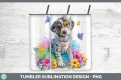 GorgeousDogs 03 Rainbow Summer Tumbler design.