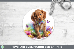 GorgeousDogs 03 Rainbow Summer Keychain design.