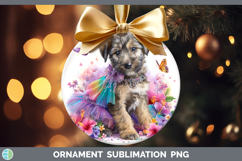 GorgeousDogs 03 Rainbow Summer Ornament design.