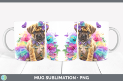 GorgeousDogs 03 Rainbow Summer Mug Wrap design.