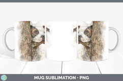 GorgeousDogs 03 Tree Peek Mug Wrap design.