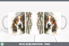 GorgeousDogs 03 Tree Peek Mug Wrap design.