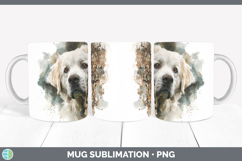 GorgeousDogs 03 Tree Peek Mug Wrap design.