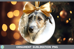 GorgeousDogs 03 Tree Peek Ornament design.