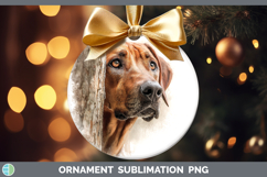 GorgeousDogs 03 Tree Peek Ornament design.