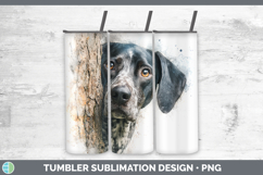 GorgeousDogs 03 Tree Peek Tumbler design.