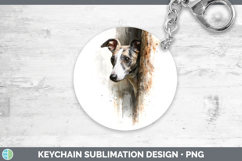 GorgeousDogs 03 Tree Peek Keychain design.