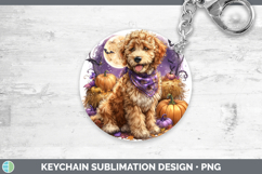 GorgeousDogs 04 Bandana Halloween Keychain design.