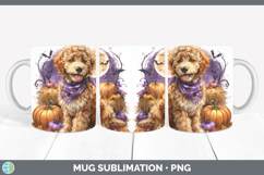 GorgeousDogs 04 Bandana Halloween Mug Wrap design.