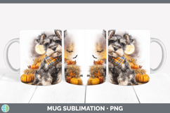 GorgeousDogs 04 Bandana Halloween Mug Wrap design.