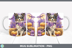 GorgeousDogs 04 Bandana Halloween Mug Wrap design.
