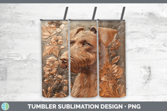 GorgeousDogs 04 Copper Relief Tumbler design.