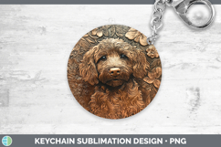 GorgeousDogs 04 Copper Relief Keychain design.