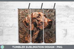 GorgeousDogs 04 Copper Relief Tumbler design.