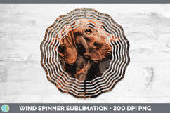 GorgeousDogs 04 Copper Relief Wind Spinner design.