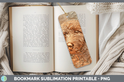 GorgeousDogs 04 Copper Relief Bookmark design.