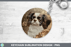 GorgeousDogs 04 Copper Relief Keychain design.