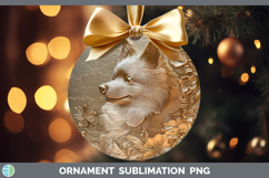 GorgeousDogs 04 Copper Relief Ornament design.