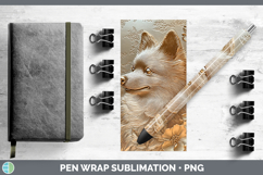 GorgeousDogs 04 Copper Relief Pen Wrap design.