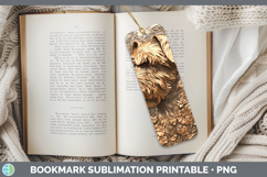 GorgeousDogs 04 Copper Relief Bookmark design.